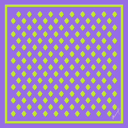 Twill Satin Scarf Purple