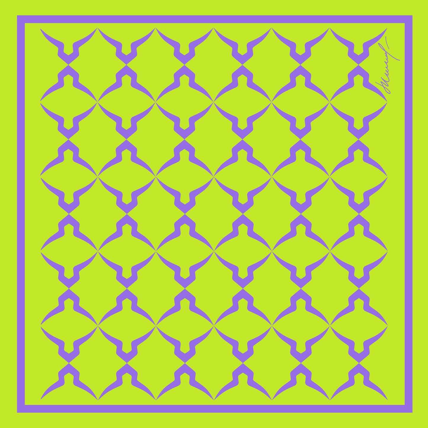 Twill Satin Scarf Oxhorn