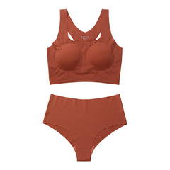 Lightweight Women's Underwear Set, Bra Tank and Bottom with Removable Cups