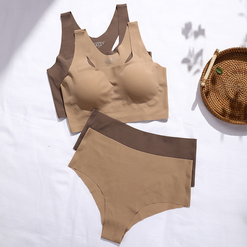 Lightweight Women's Underwear Set, Bra Tank and Bottom with Removable Cups