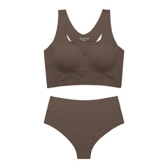 Lightweight Women's Underwear Set, Bra Tank and Bottom with Removable Cups