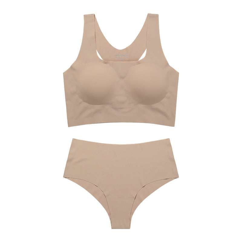Lightweight Women's Underwear Set, Bra Tank and Bottom with Removable Cups