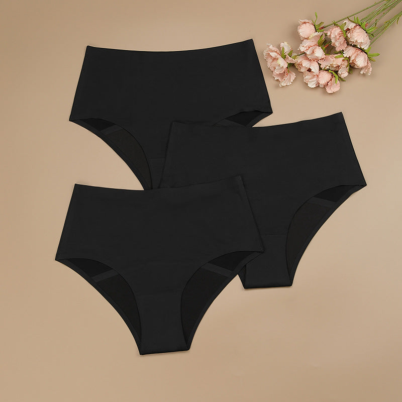 Mid-waist Leak-proof Womens Menstrual Period Panties, Women's Underwear-3 pack