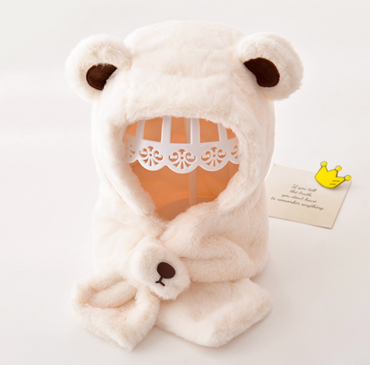 Baby Hat And Scarf All In One